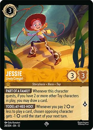 Jessie - Lively Cowgirl (20/204) - Wilds Unknown Cold Foil
