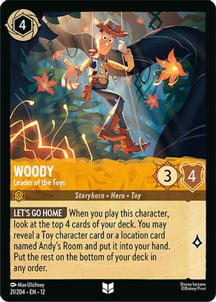 Woody - Leader of the Toys (21/204) - Wilds Unknown Cold Foil