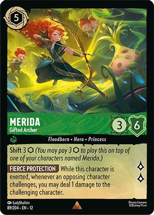 Merida - Gifted Archer (89/204) - Wilds Unknown Cold Foil