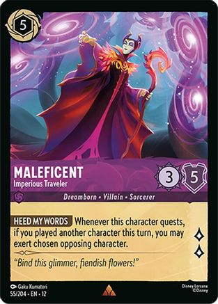 Maleficent - Imperious Traveler (55/204) - Wilds Unknown Cold Foil