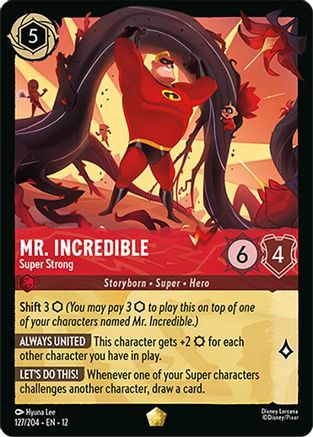 Mr. Incredible - Super Strong (127/204) - Wilds Unknown Cold Foil