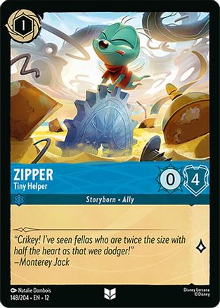 Zipper - Tiny Helper (148/204) - Wilds Unknown Cold Foil