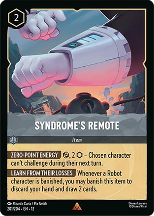 Syndrome's Remote (201/204) - Wilds Unknown Cold Foil