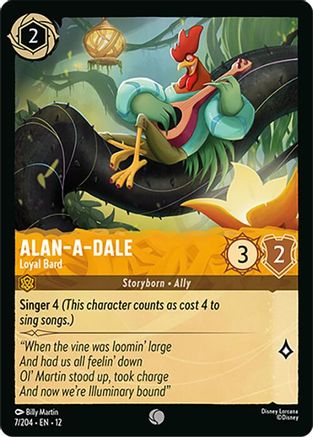Alan-a-Dale - Loyal Bard (7/204) - Wilds Unknown