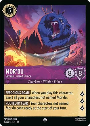 Mor'du - Savage Cursed Prince (57/204) - Wilds Unknown