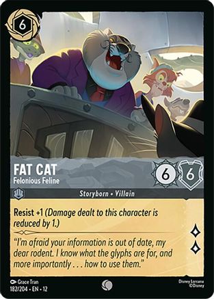 Fat Cat - Felonious Feline (182/204) - Wilds Unknown Cold Foil