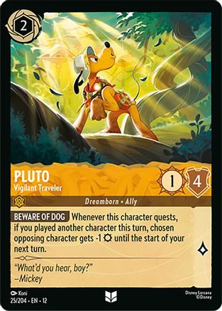Pluto - Vigilant Traveler (25/204) - Wilds Unknown Cold Foil