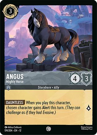 Angus - Mighty Horse (174/204) - Wilds Unknown Cold Foil