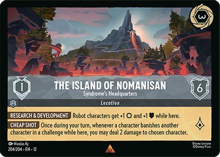 The Island of Nomanisan - Syndrome's Headquarters (204/204) - Wilds Unknown Cold Foil