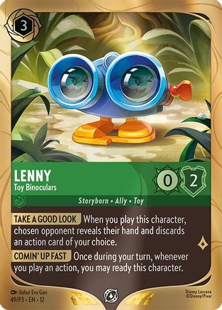 Lenny - Toy Binoculars (49) - Disney Lorcana Promo Cards Holofoil