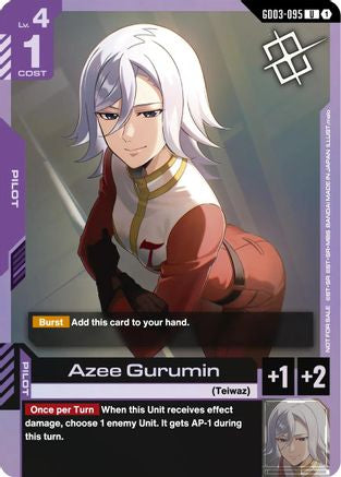 Azee Gurumin (Judge Pack 02) (GD03-095) - Gundam Promotional Cards Holofoil