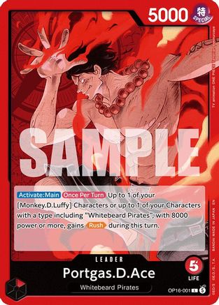 Portgas.D.Ace (OP16-001) - The Time of Battle