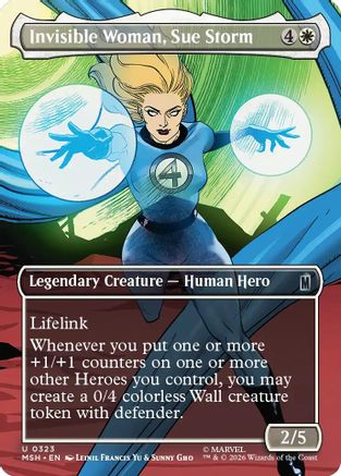 Invisible Woman, Sue Storm (Borderless) (MSH-323) - Marvel Super Heroes