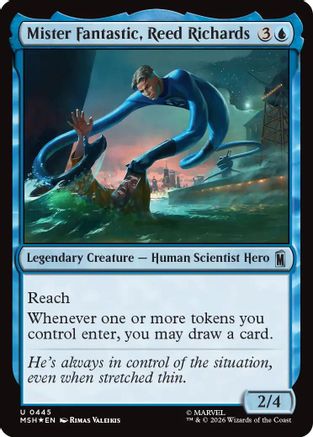 Mister Fantastic, Reed Richards (Surge Foil) (MSH-445) - Marvel Super Heroes Foil