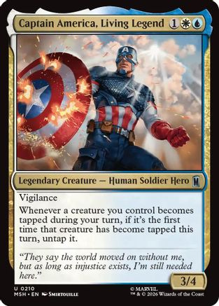 Captain America, Living Legend (MSH-210) - Marvel Super Heroes