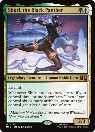 Shuri, the Black Panther (MSC-095) - Commander: Marvel Super Heroes