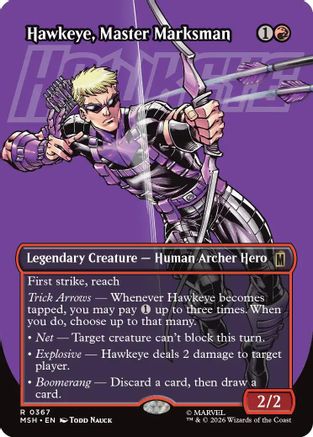 Hawkeye, Master Marksman (Borderless) (MSH-367) - Marvel Super Heroes