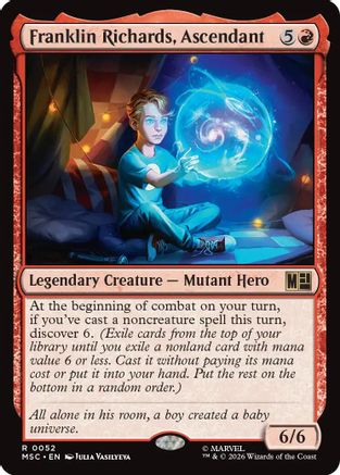 Franklin Richards, Ascendant (Surge Foil) (MSC-052) - Commander: Marvel Super Heroes Foil