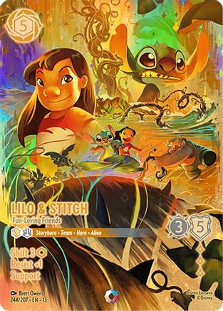Lilo & Stitch - Fun-Loving Friends (Iconic) (244/204) - Attack of the Vine Holofoil