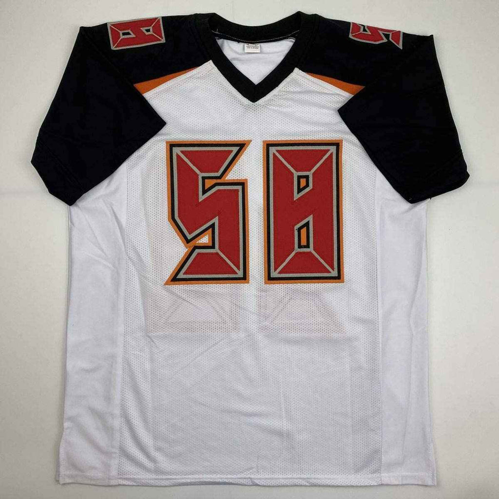Autographed/Signed Shaquil Barrett Tampa Bay White Football Jersey PSA/DNA COA