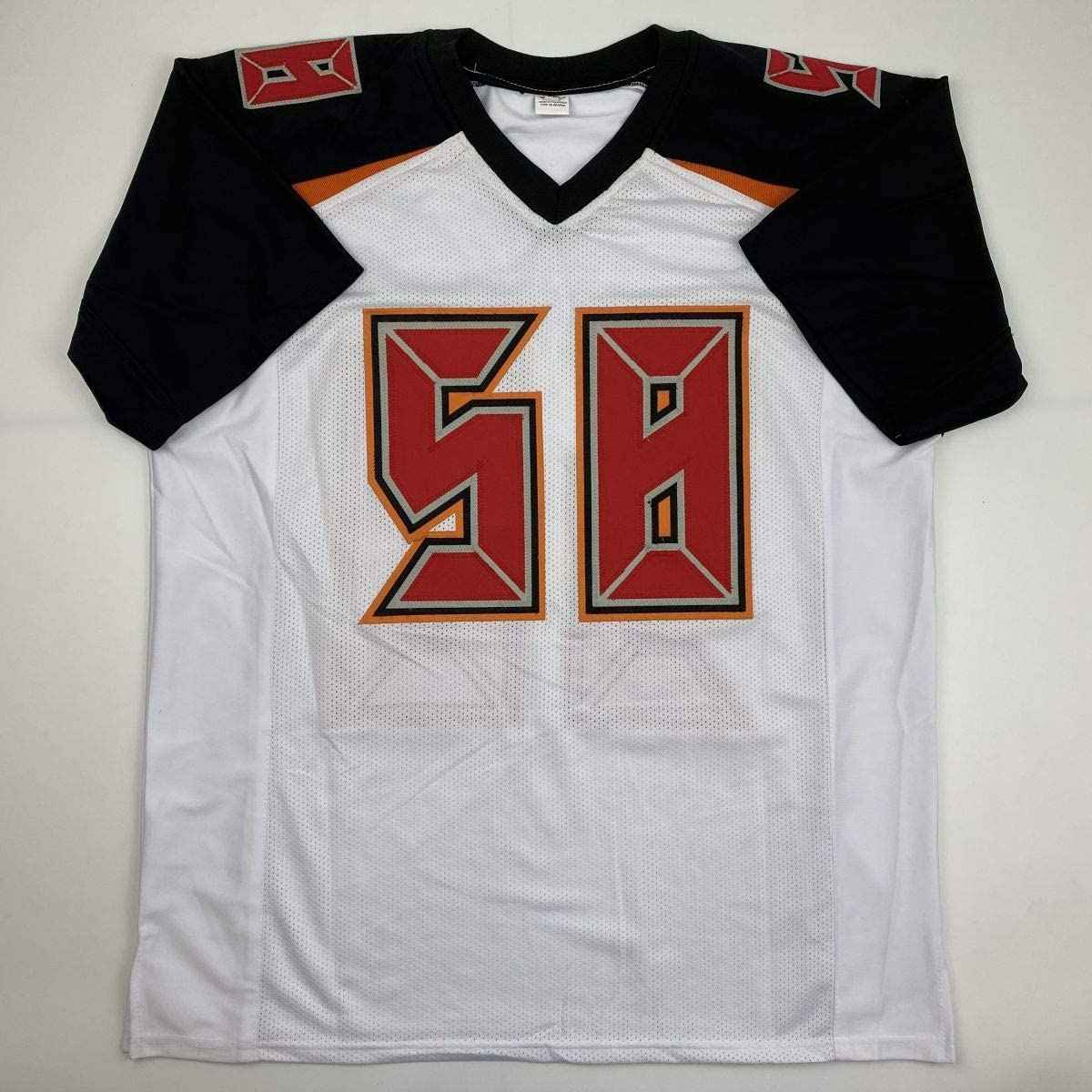 Autographed/Signed Shaquil Barrett Tampa Bay White Football Jersey PSA/DNA COA