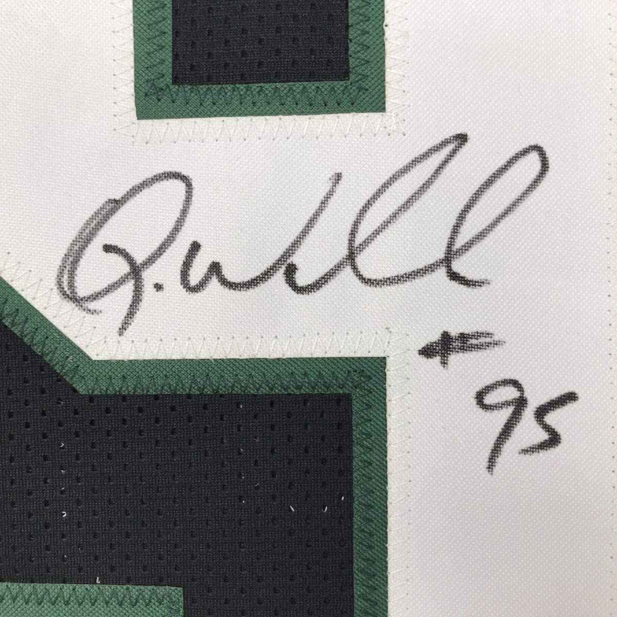 Autographed/Signed Quinnen Williams New York Black Football Jersey JSA COA