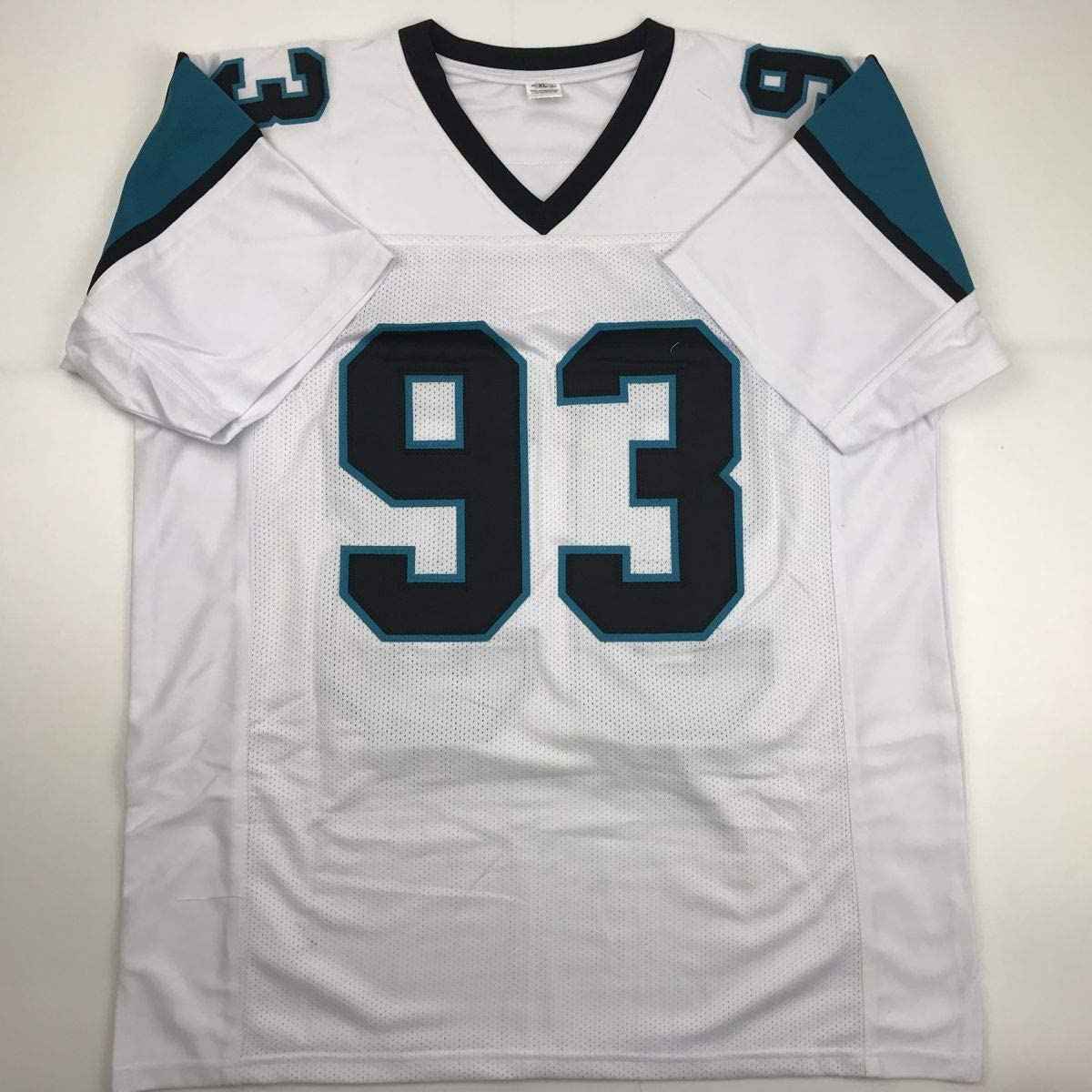 Autographed/Signed Gerald McCoy Carolina White Football Jersey Beckett BAS COA
