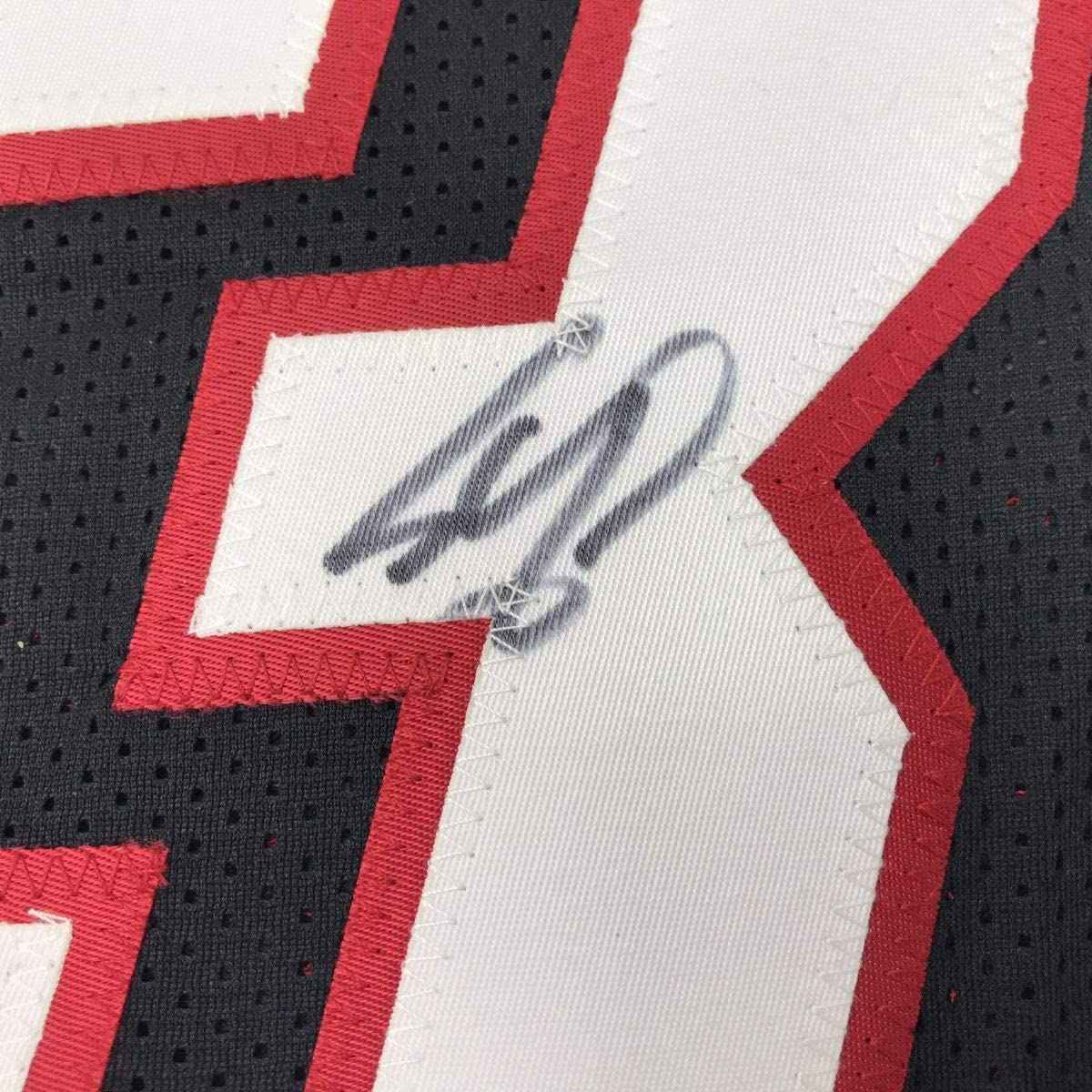 Autographed/Signed Shaquille Shaq O'Neal Miami Black Basketball Jersey Beckett BAS COA