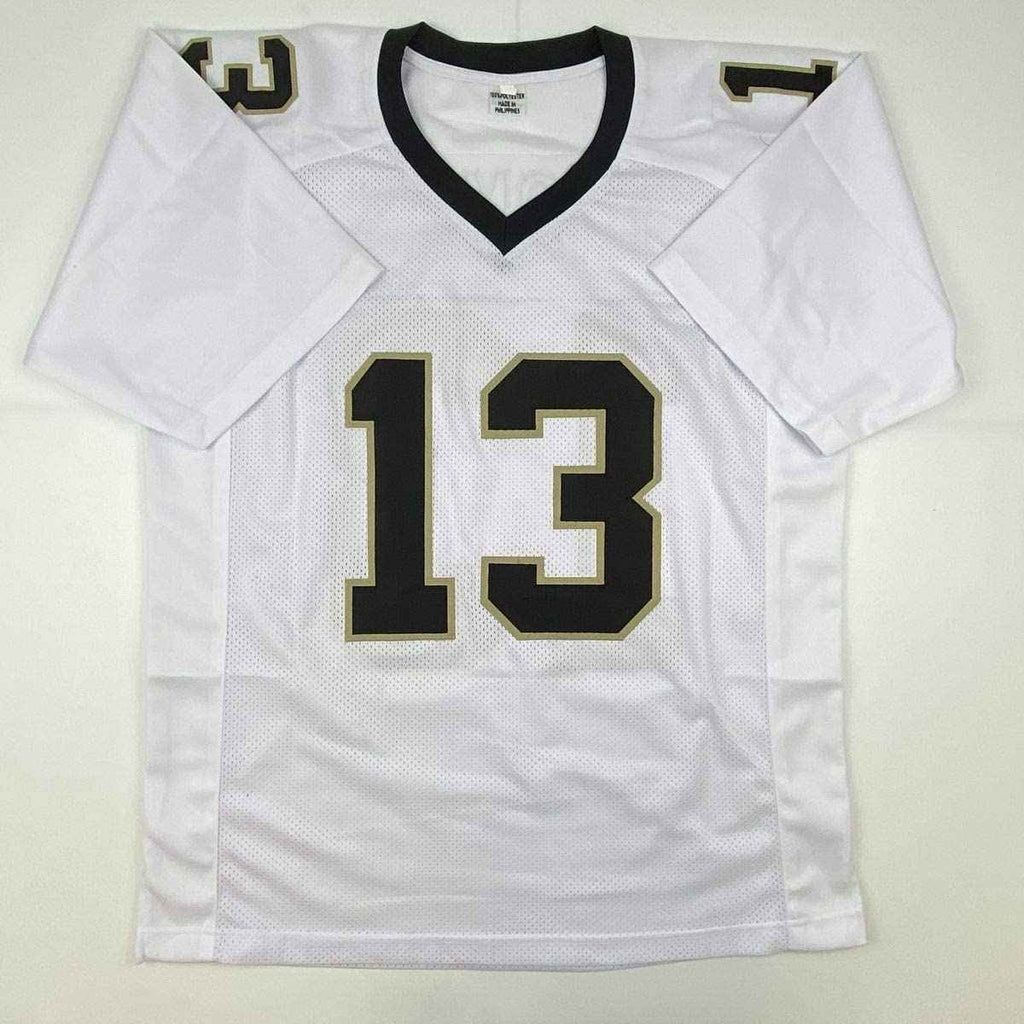 Autographed/Signed Michael Thomas New Orleans White Football Jersey JSA COA