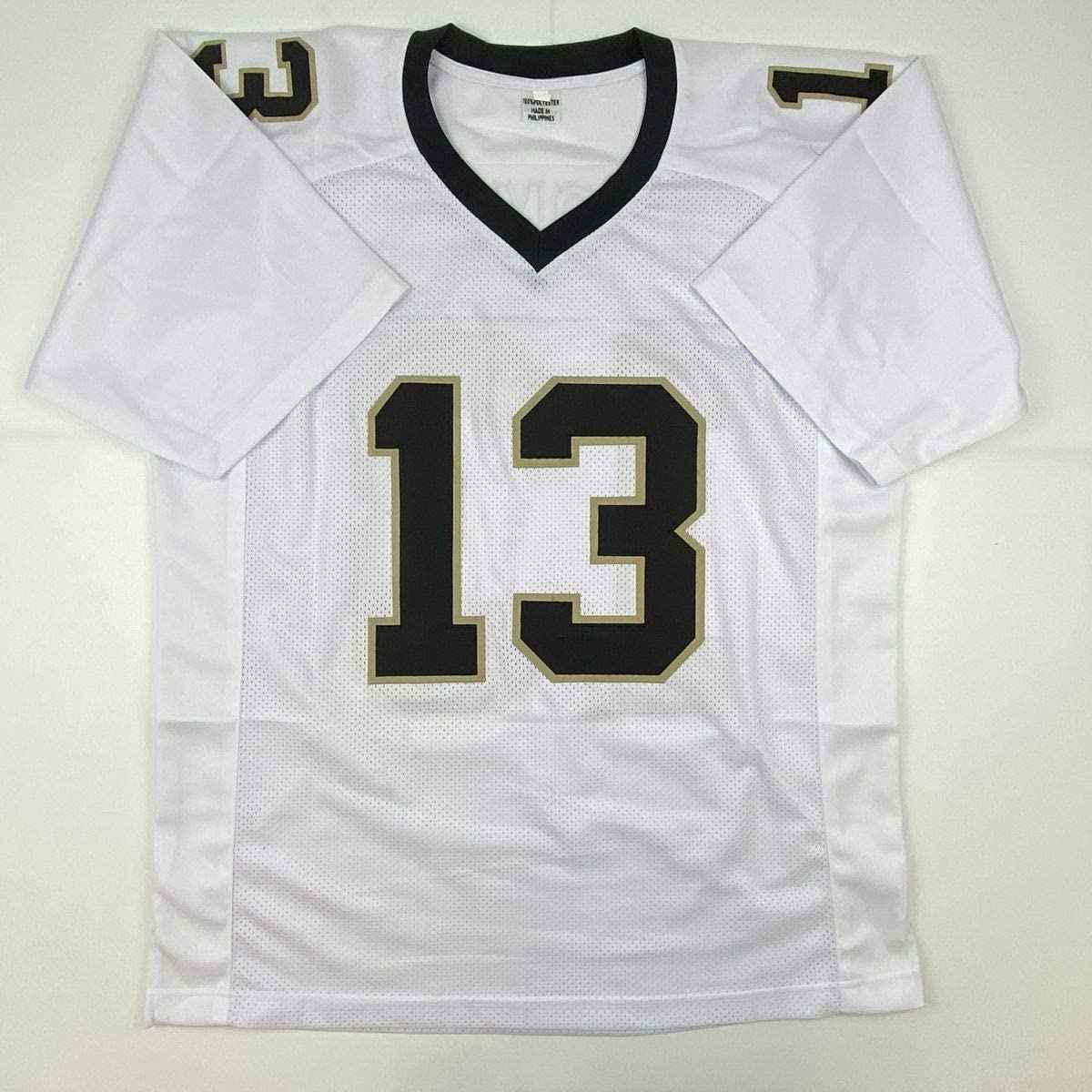 Autographed/Signed Michael Thomas New Orleans White Football Jersey JSA COA