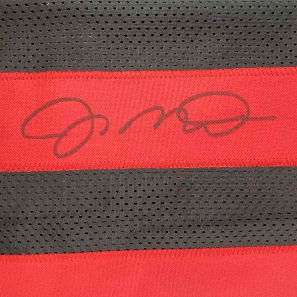 Autographed/Signed Joe Montana San Francisco Black Football Jersey JSA COA