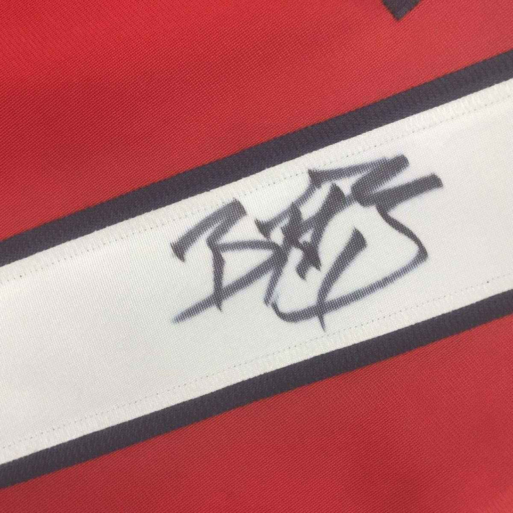 Framed Autographed/Signed Braden Holtby 35x39 Washington Red Hockey Jersey Beckett BAS COA