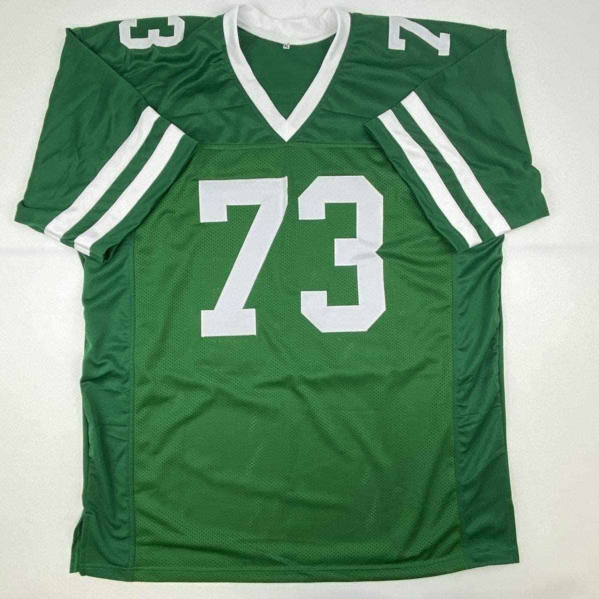 Autographed/Signed Joe Klecko New York Green Football Jersey Beckett BAS COA