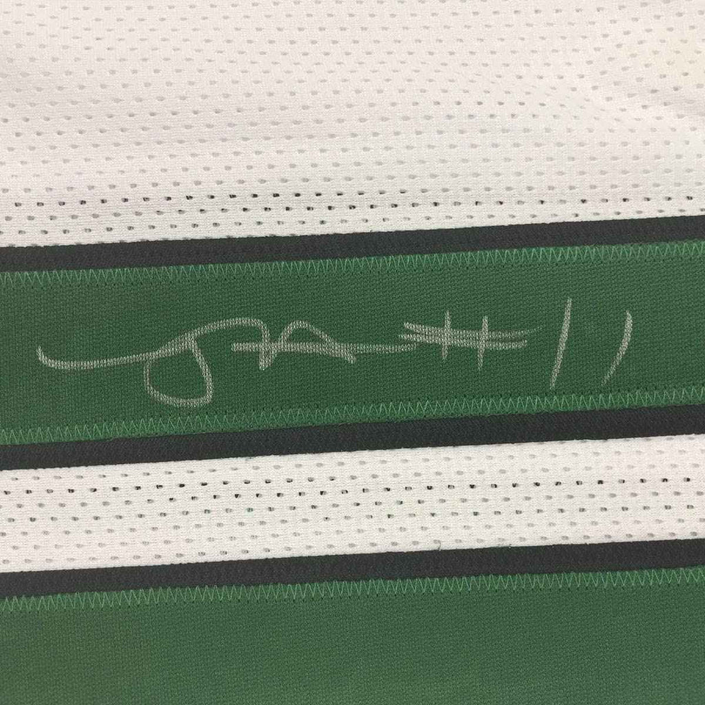 Framed Autographed/Signed Robby Anderson 35x39 New York 2019 White Football Jersey JSA COA