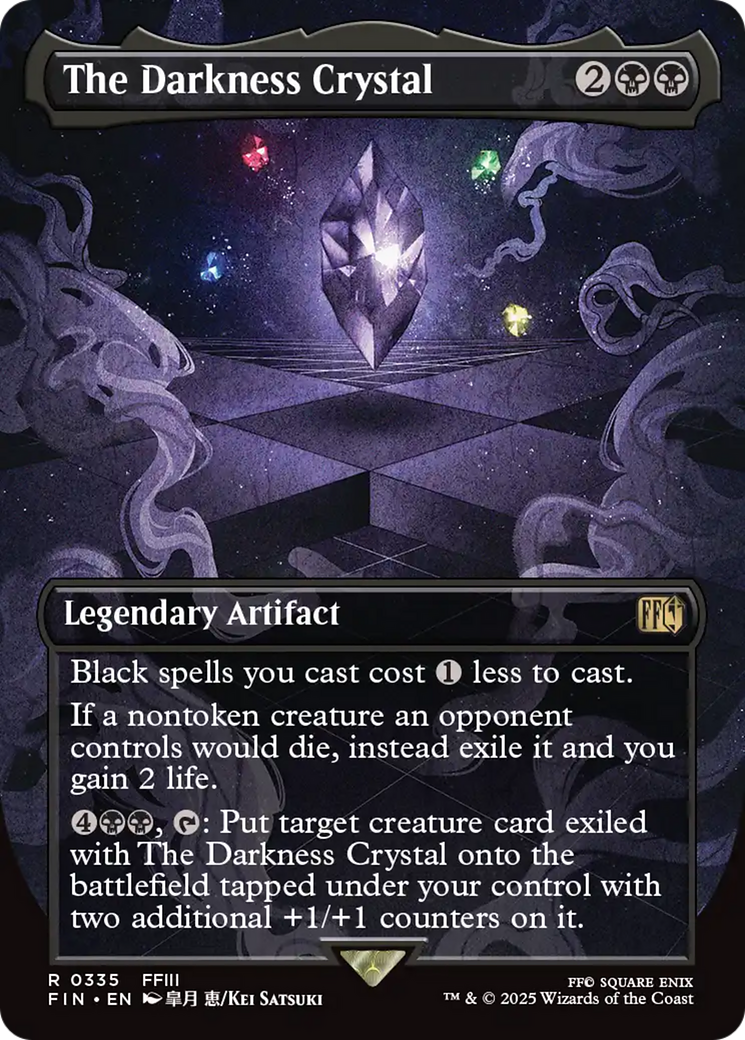 The Darkness Crystal (FIN-335) - FINAL FANTASY (Borderless) Foil