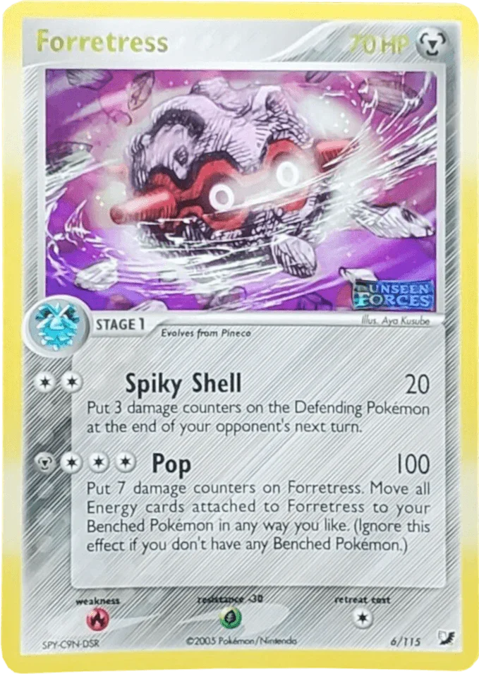 Forretress (6/115) (Stamped) [EX: Unseen Forces]