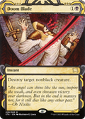 Doom Blade (STA-028) - Strixhaven Mystical Archive: (Showcase) (Borderless)