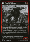 Fearful Villager // Fearsome Werewolf (DBL-424) - Innistrad: Double Feature: (Double Faced Transform)
