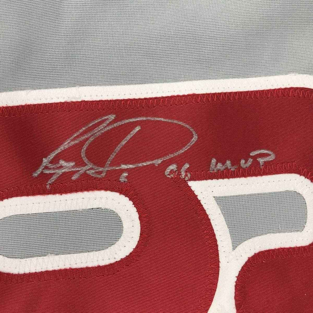 Autographed/Signed Ryan Howard 06 MVP Philadelphia Grey Baseball Jersey JSA COA