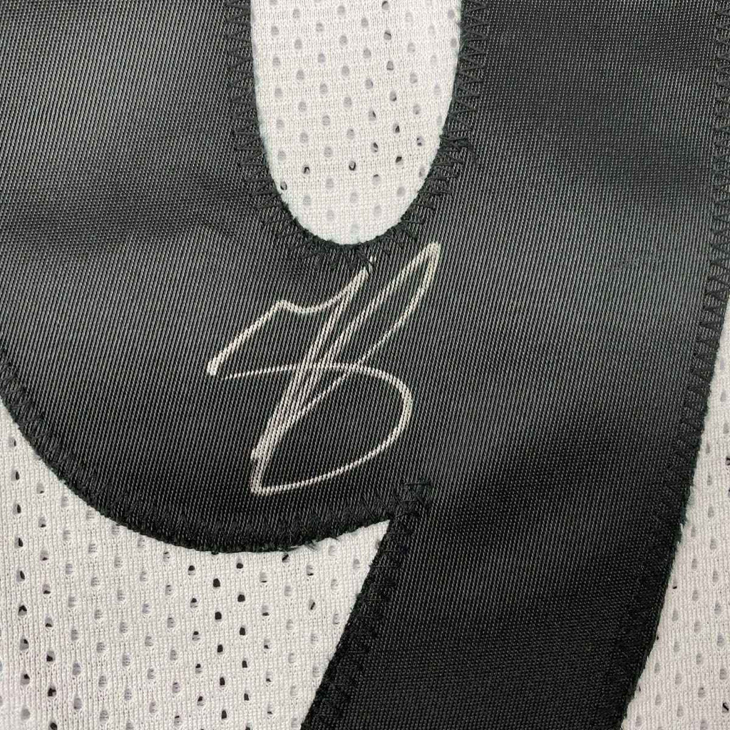 Autographed/Signed Minkah Fitzpatrick Pittsburgh White Football Jersey Beckett BAS COA