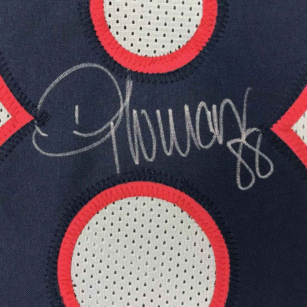 Autographed/Signed Demaryius Thomas Houston Grey Football Jersey JSA COA