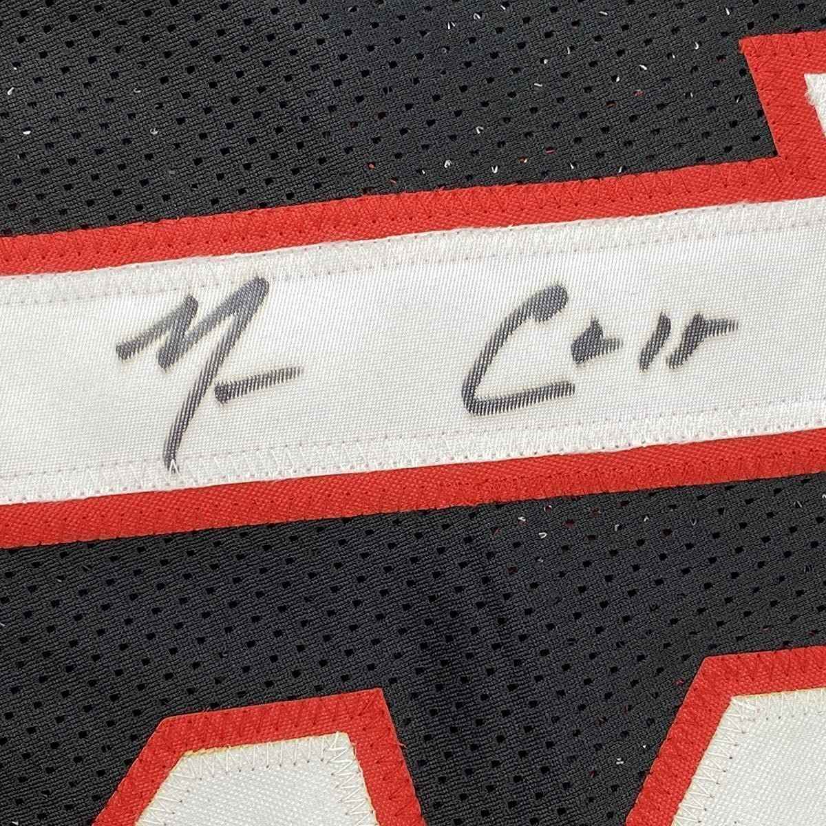 Framed Autographed/Signed Mario Chalmers 35x39 Miami Black Basketball Jersey JSA COA