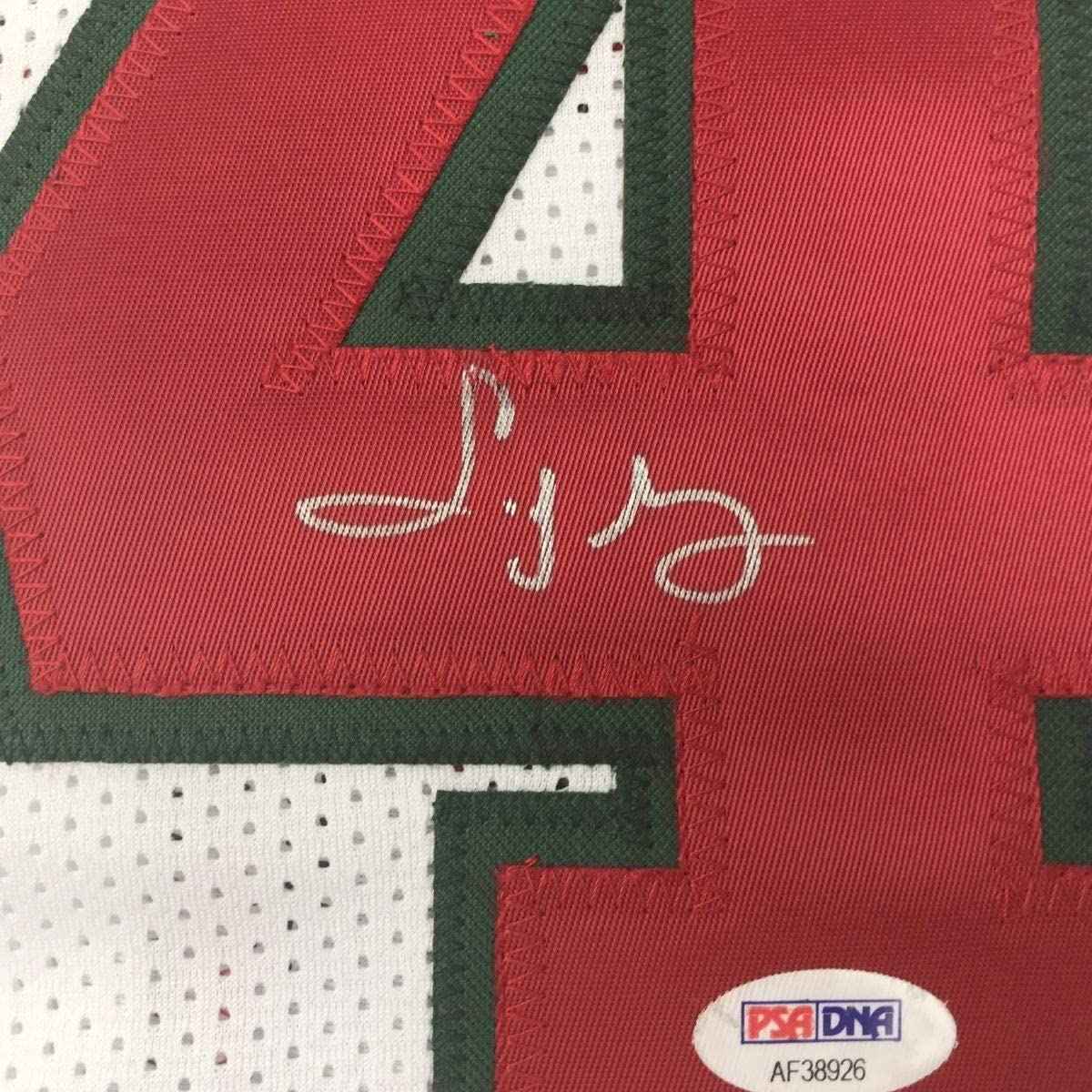 Framed Autographed/Signed Sidney Moncrief 35x39 Milwaukee White Basketball Jersey PSA/DNA COA