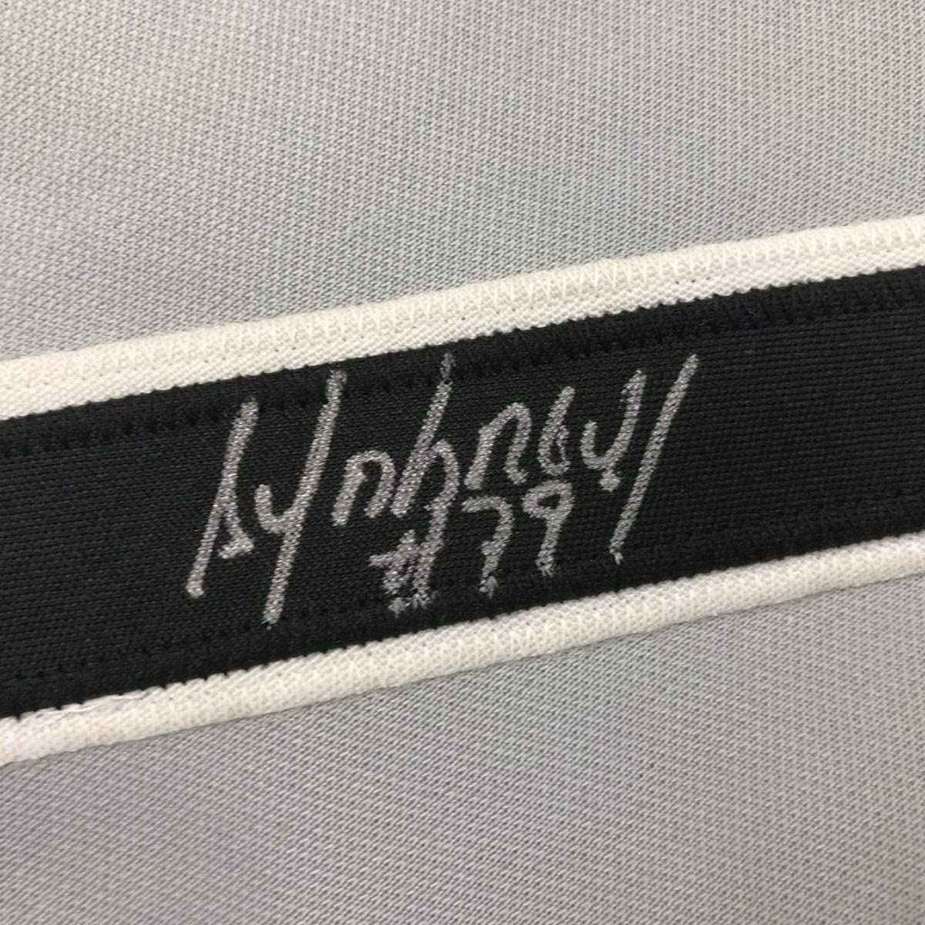 Autographed/Signed Jose Abreu Chicago Sox Grey Baseball Jersey PSA/DNA COA