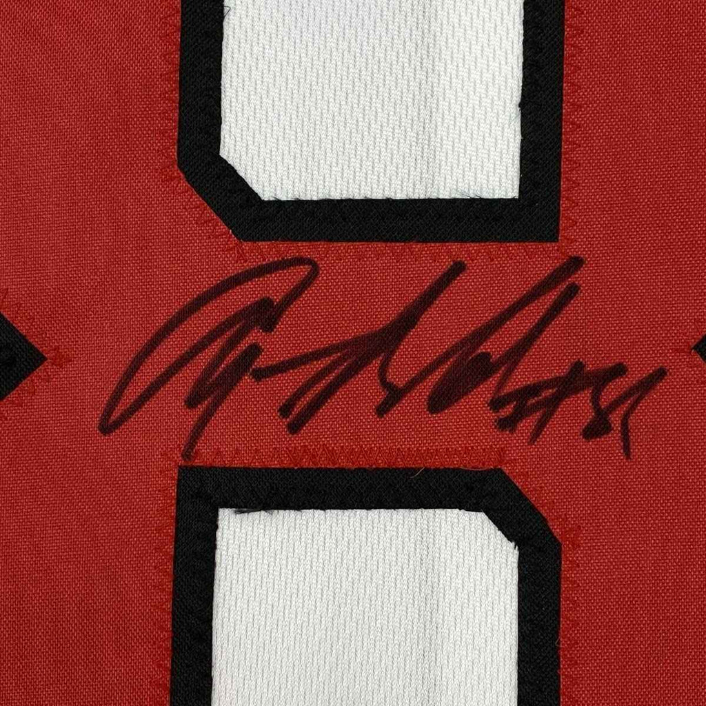 Autographed/Signed Anquan Boldin Arizona White Football Jersey JSA COA