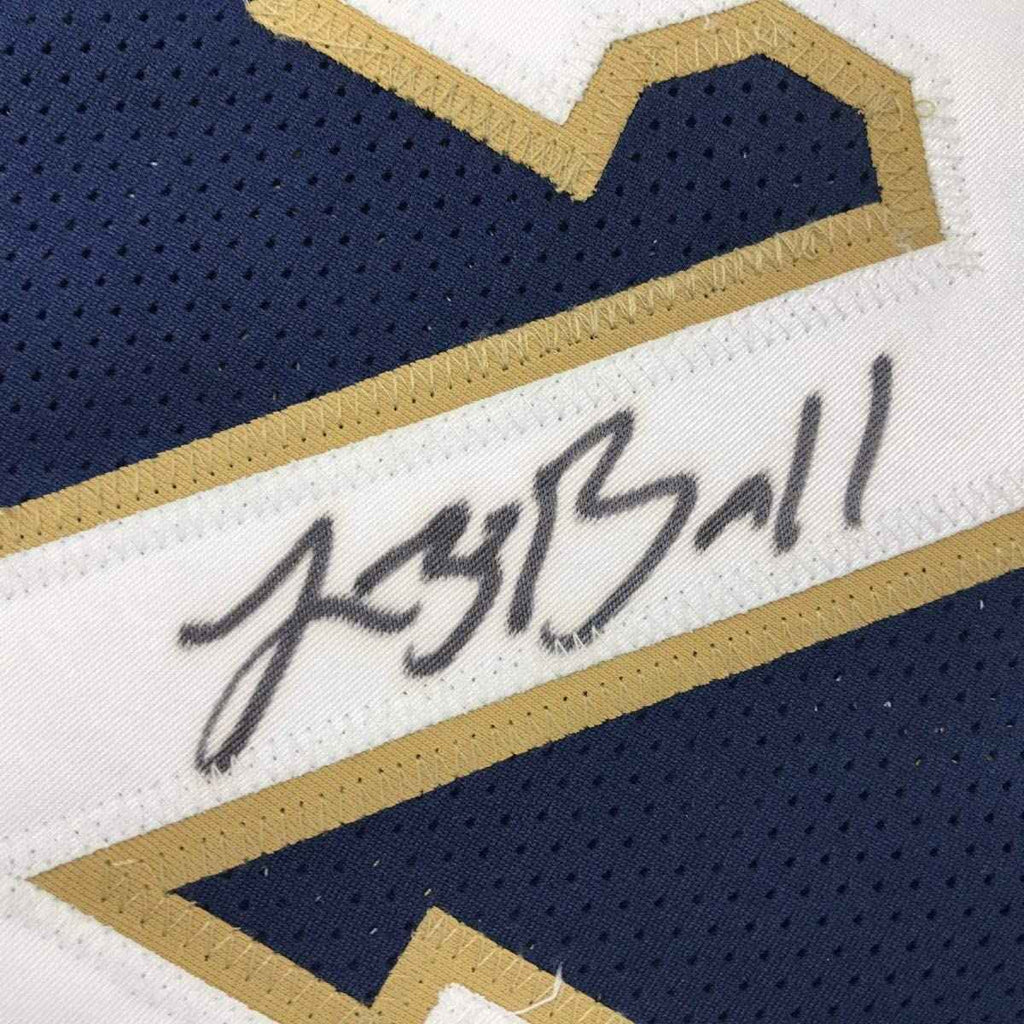 Autographed/Signed Lonzo Ball New Orleans Blue Basketball Jersey Beckett BAS COA