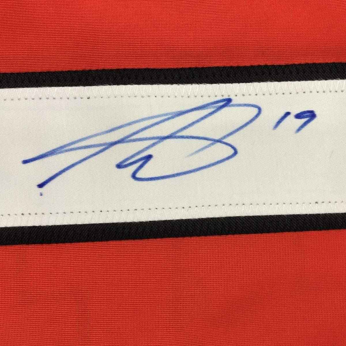 Framed Autographed/Signed Nolan Patrick 35x39 Philadelphia Orange Hockey Jersey Beckett BAS COA