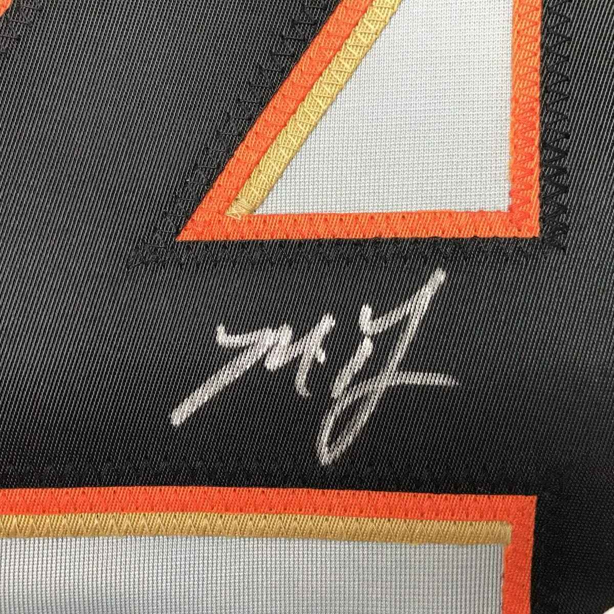 Autographed/Signed Madison Bumgarner San Francisco Grey Baseball Jersey JSA COA