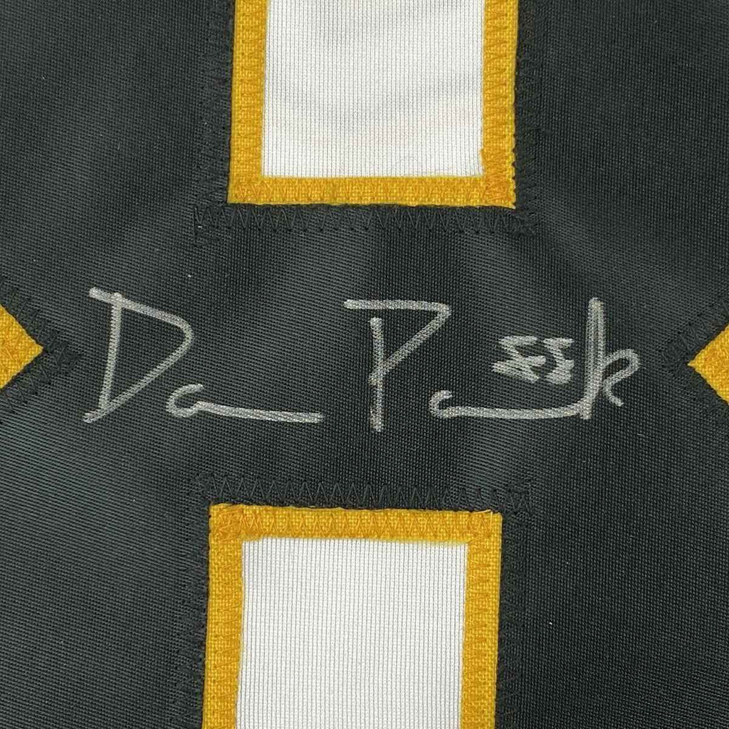 Autographed/Signed David Pastrnak Boston White Hockey Jersey PSA/DNA COA