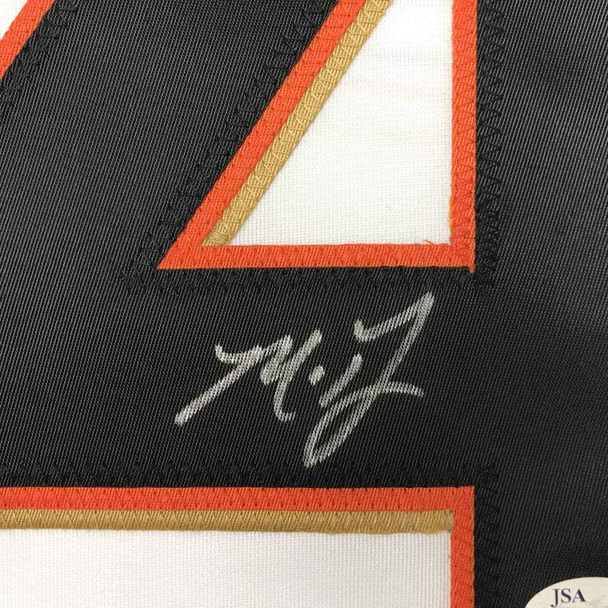 Autographed/Signed Madison Bumgarner San Francisco White Baseball Jersey JSA COA